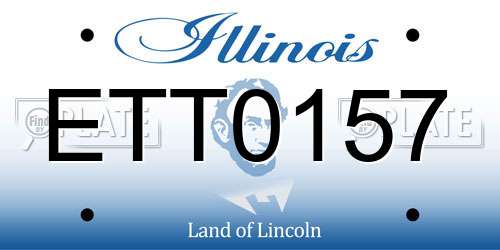 ETT0157 Illinois License Plate