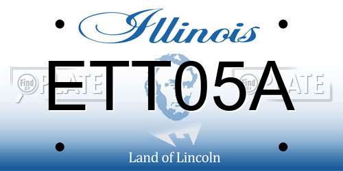 ETT05A Illinois License Plate