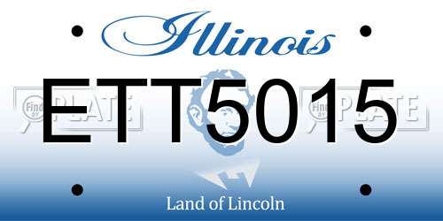 ETT5015 Illinois License Plate