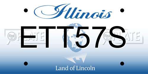 ETT57S Illinois License Plate