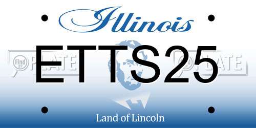 ETTS25 Illinois License Plate