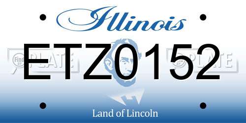 ETZ0152 Illinois License Plate