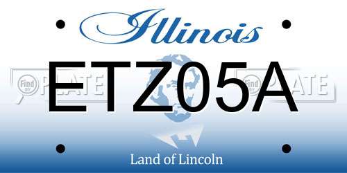 ETZ05A Illinois License Plate