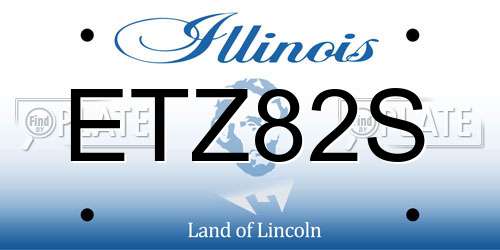 ETZ82S Illinois License Plate