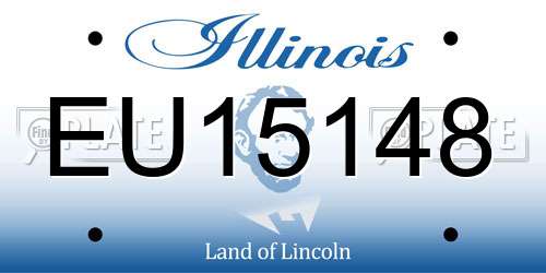 EU15148 Illinois License Plate