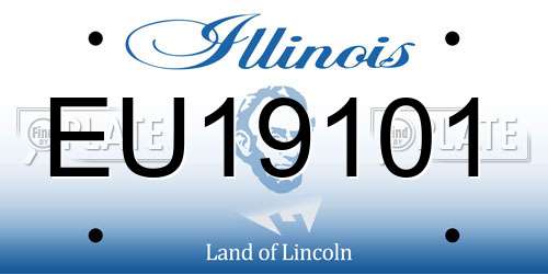 EU19101 Illinois License Plate