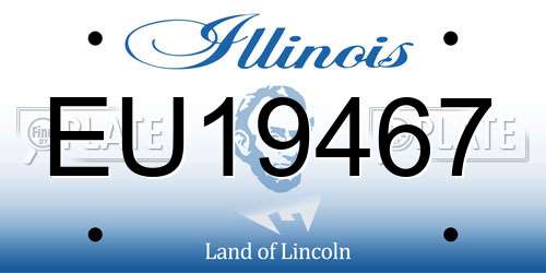 EU19467 Illinois License Plate