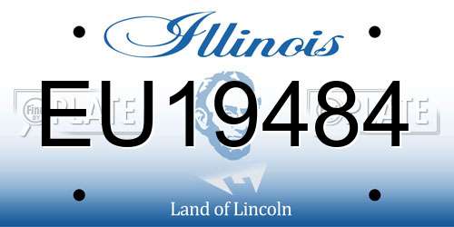 EU19484 Illinois License Plate