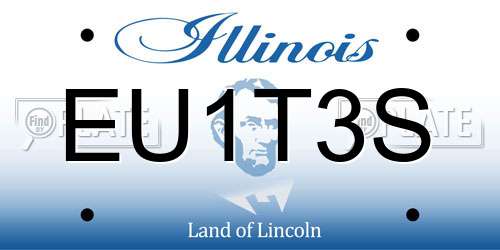 EU1T3S Illinois License Plate