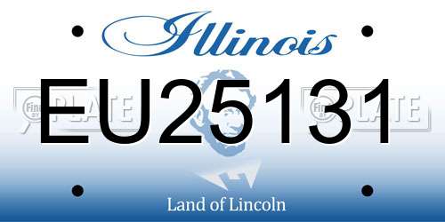 EU25131 Illinois License Plate