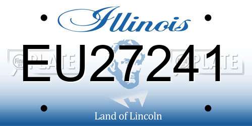 EU27241 Illinois License Plate