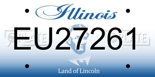 EU27261 Illinois License Plate