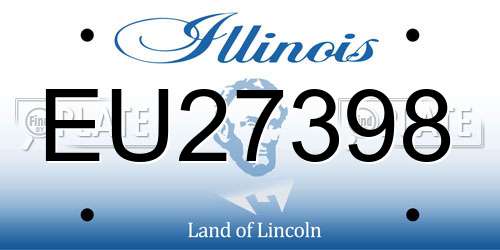 EU27398 Illinois License Plate
