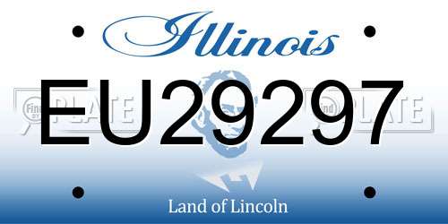 EU29297 Illinois License Plate