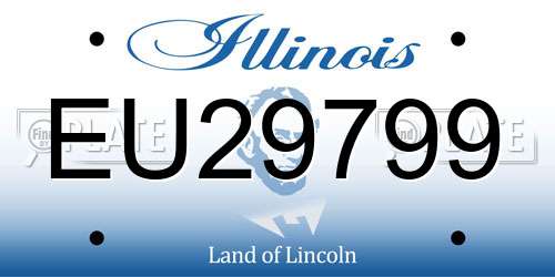 EU29799 Illinois License Plate