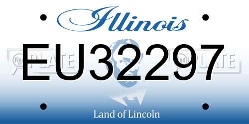 EU32297 Illinois License Plate