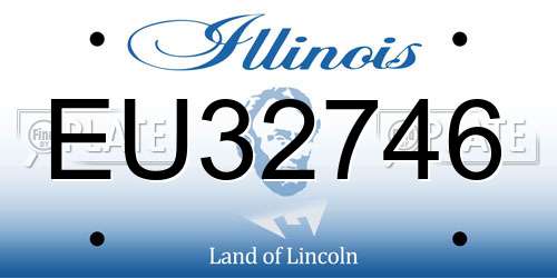 EU32746 Illinois License Plate
