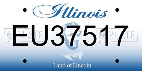 EU37517 Illinois License Plate