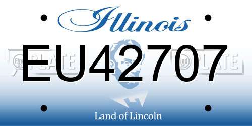 EU42707 Illinois License Plate