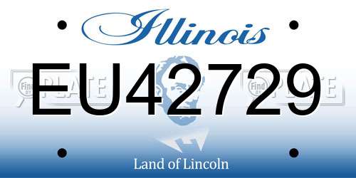 EU42729 Illinois License Plate