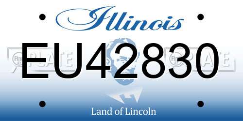 EU42830 Illinois License Plate