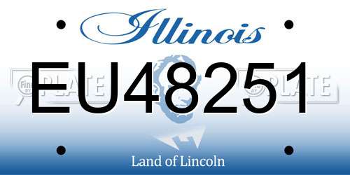 EU48251 Illinois License Plate