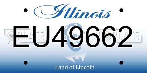 EU49662 Illinois License Plate