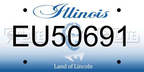EU50691 Illinois License Plate