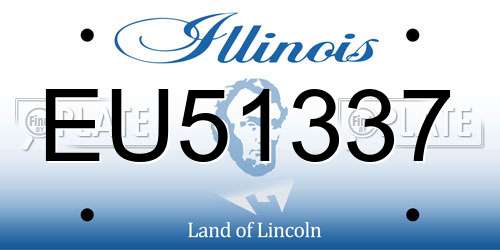 EU51337 Illinois License Plate