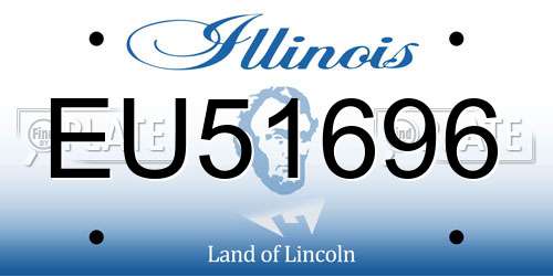 EU51696 Illinois License Plate