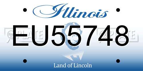 EU55748 Illinois License Plate