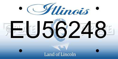 EU56248 Illinois License Plate