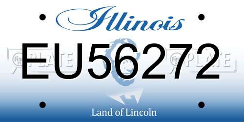 EU56272 Illinois License Plate