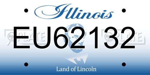 EU62132 Illinois License Plate