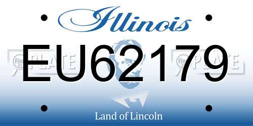 EU62179 Illinois License Plate