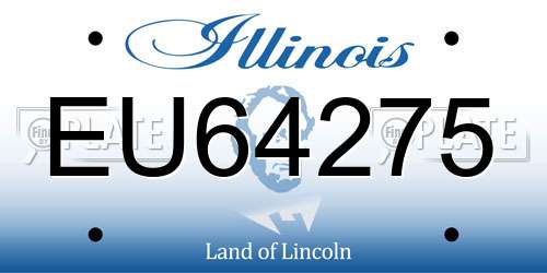 EU64275 Illinois License Plate