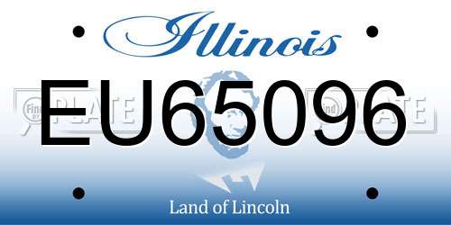 EU65096 Illinois License Plate