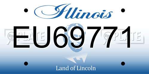 EU69771 Illinois License Plate