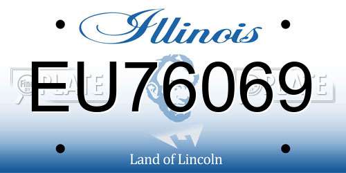 EU76069 Illinois License Plate