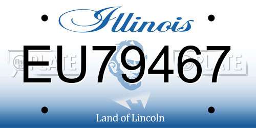 EU79467 Illinois License Plate