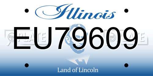 EU79609 Illinois License Plate