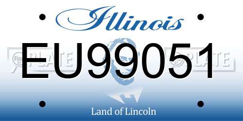 EU99051 Illinois License Plate