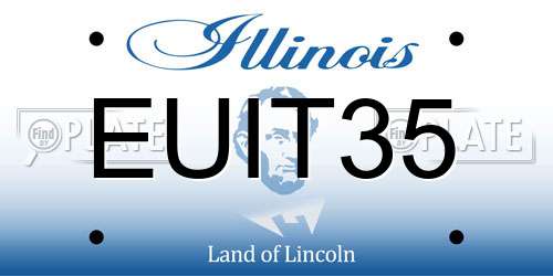 EUIT35 Illinois License Plate