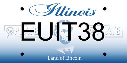 EUIT38 Illinois License Plate