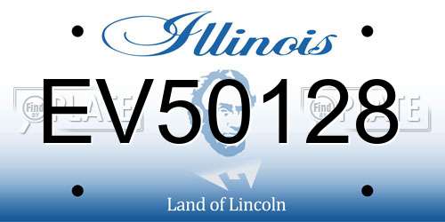 EV50128 Illinois License Plate