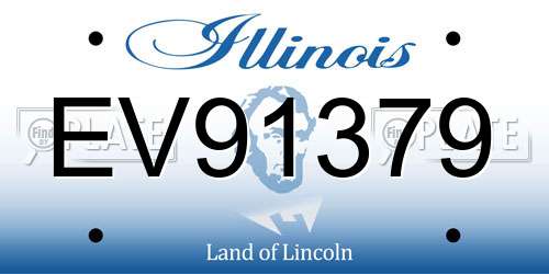EV91379 Illinois License Plate