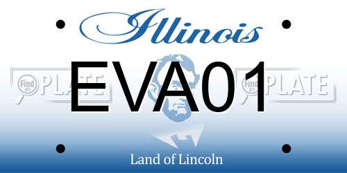 EVA01 Illinois License Plate