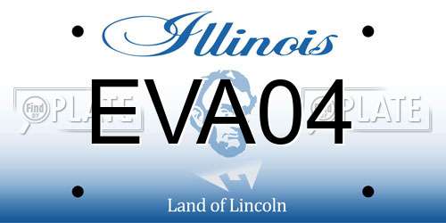 EVA04 Illinois License Plate