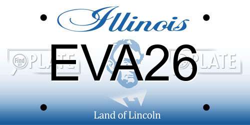 EVA26 Illinois License Plate