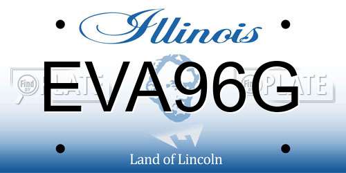 EVA96G Illinois License Plate